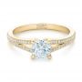 14k Yellow Gold 14k Yellow Gold Custom Diamond Engagement Ring - Flat View -  102325 - Thumbnail