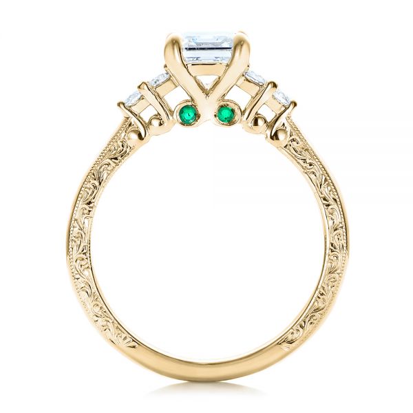 Green Emerald Engagement Ring Gold Diamond Wedding Band Vintage Emerald  Jewelry Promise Ring Emerald Cut Gemstone May Birthstone Ring - Etsy