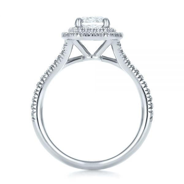 Custom Double Halo Diamond Engagement Ring #100613 - Seattle Bellevue ...