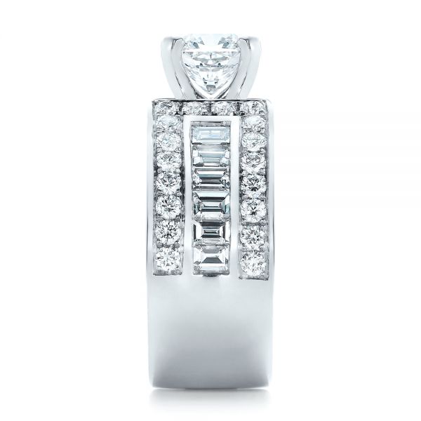 Custom Ideal Square Diamond Engagement Ring #102123 - Seattle Bellevue ...