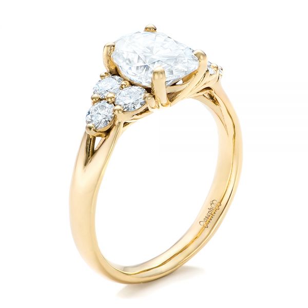 Custom Moissanite Engagement Ring 