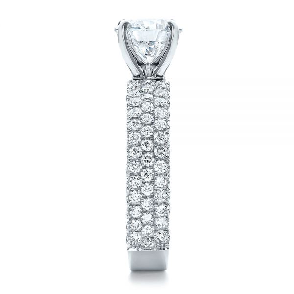 Custom Pave Diamond Engagement Ring #100770 - Seattle Bellevue | Joseph ...
