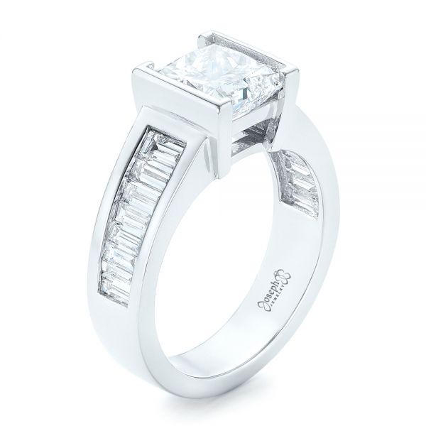 Custom Princess Cut Diamond Engagement Ring #102536 - Seattle Bellevue ...