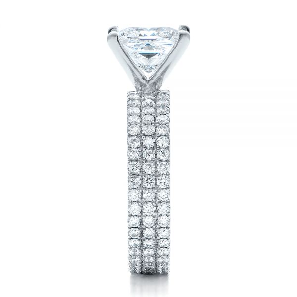 Custom Princess Cut Diamond Eternity Engagement Ring #101469 - Seattle ...