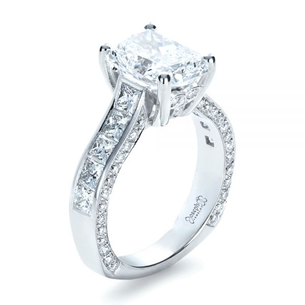 Custom Radiant Cut Engagement Ring #1317 - Seattle Bellevue | Joseph ...