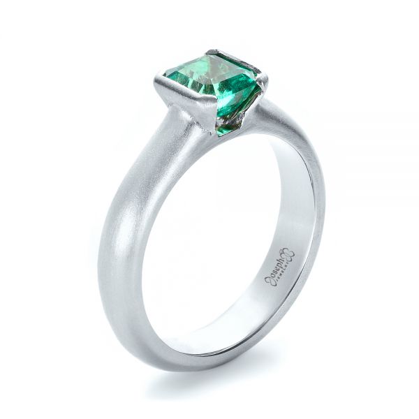 Vintage Platinum Toi et Moi 2ct Diamond Emerald Engagement Ring Size 5  RG3523 | eBay