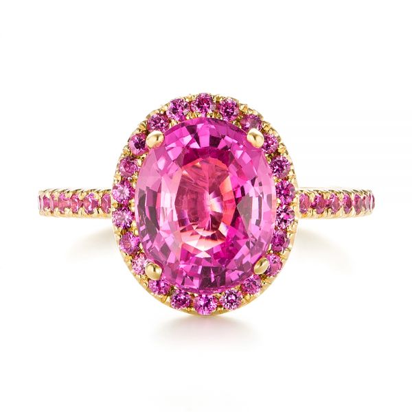 Custom Pink Sapphire Engagement Ring #102285 - Seattle Bellevue