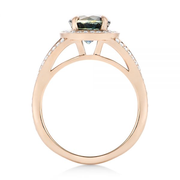 Custom Sapphire And Diamond Engagement Ring #102978 - Seattle Bellevue ...
