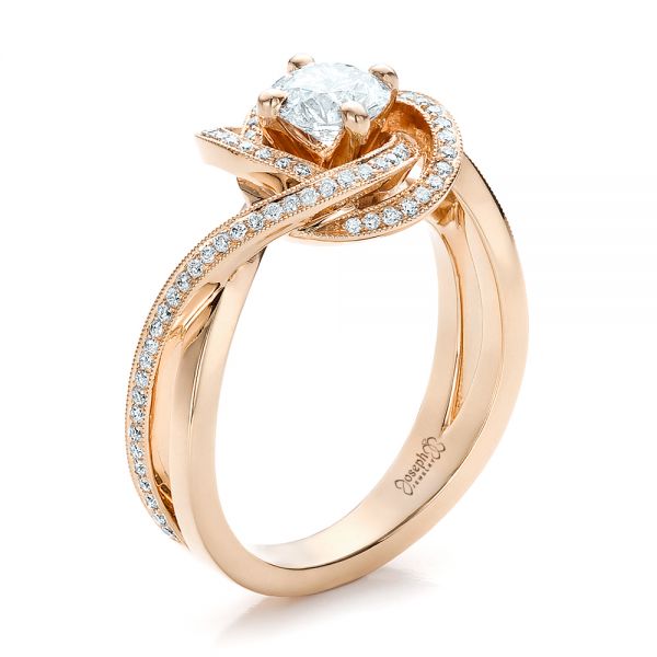 Ruby & Diamond Round Halo Plain Shank Engagement Ring Custom Wedding 14kt  18kt Gold, Platinum, WanLoveDesigns