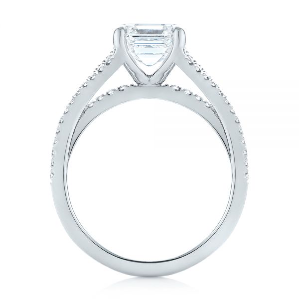 Custom Split Shank Asscher Diamond Engagement Ring #104582 - Seattle ...