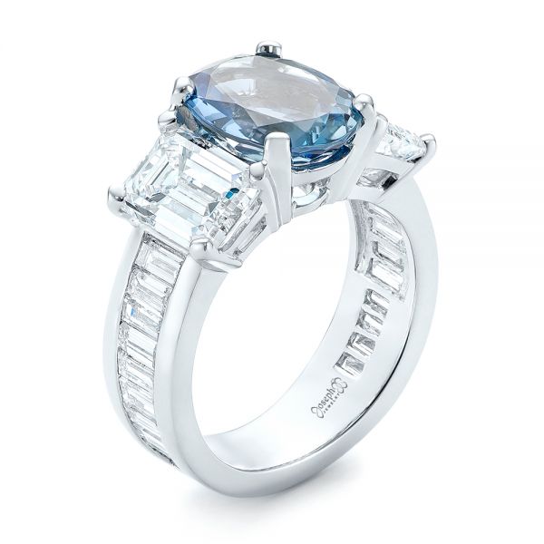 Zac Posen Kate Aquamarine & Diamond Engagement Ring