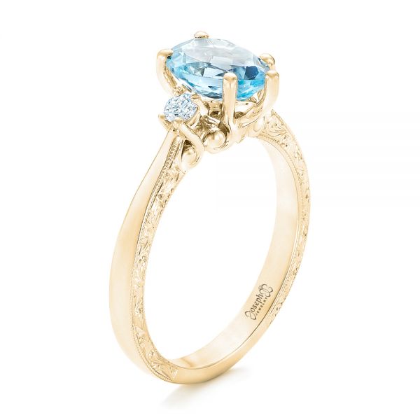 Sophia Aquamarine Ring - Engagement Ring