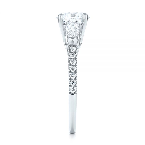 Custom Three Stone Diamond Engagement Ring #103354 - Seattle Bellevue ...