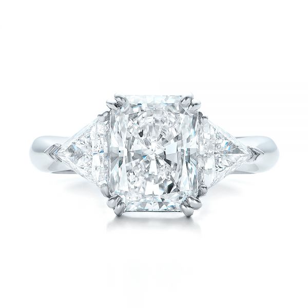 Custom Three Stone Diamond Engagement Ring #100803 - Seattle Bellevue ...