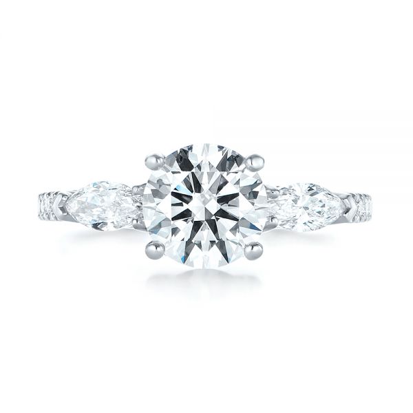 Custom Designed 14K 3 Diamond Ring — DeWitt's Diamond & Gold Exchange