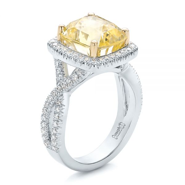 Yellow Sapphire Emerald-Cut Solitaire Engagement Ring – Unique Engagement  Rings NYC | Custom Jewelry by Dana Walden Bridal