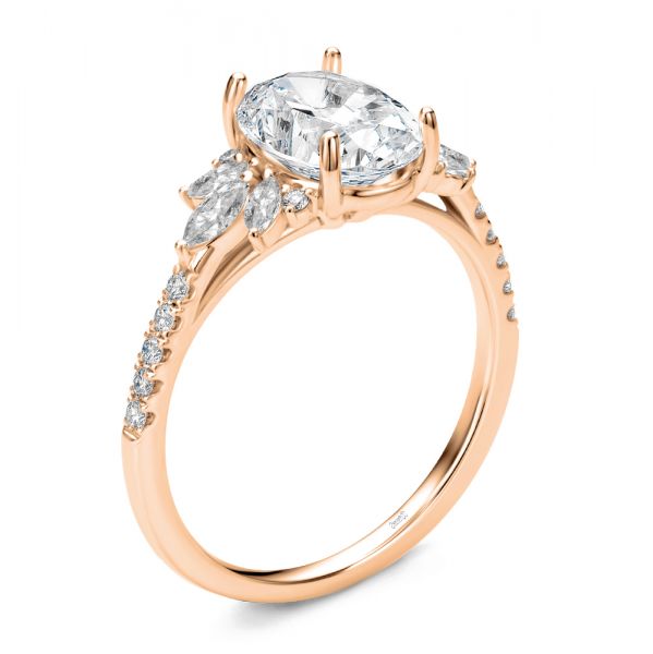 Diamond Cluster Engagement Ring - Image