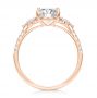 14k Rose Gold 14k Rose Gold Diamond Cluster Engagement Ring - Front View -  107719 - Thumbnail