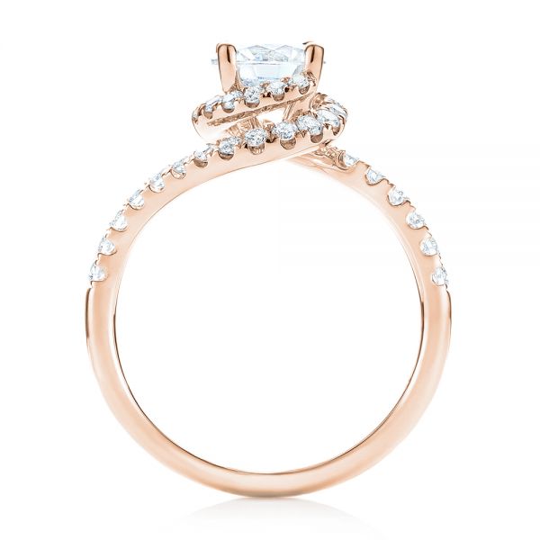 18k Rose Gold Diamond Engagement Ring #103833 - Seattle Bellevue ...
