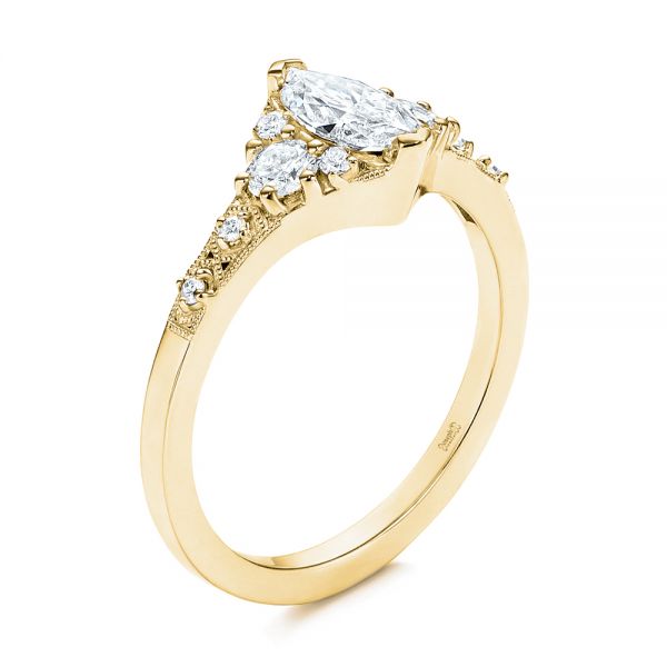 Diamond Engagement Ring Y 3qtr 106659