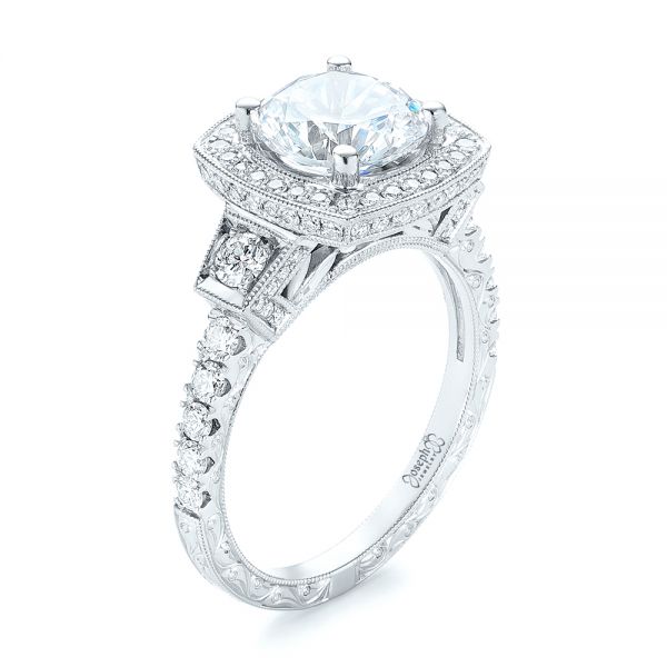 Diamond Halo Engagement Ring #103602 - Seattle Bellevue | Joseph Jewelry