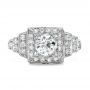 Estate Diamond Engagement Ring - Top View -  100899 - Thumbnail