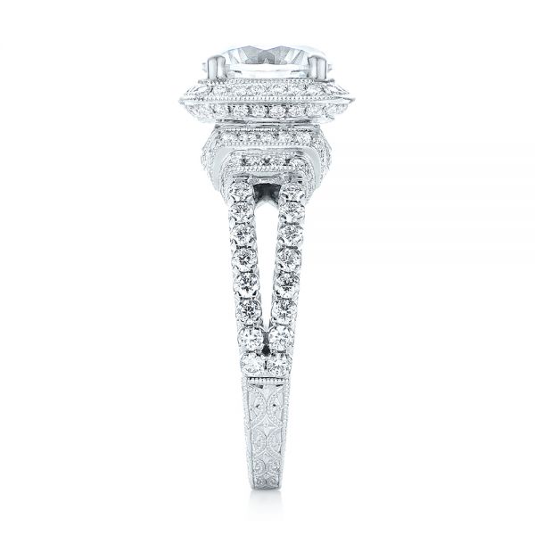 Halo Diamond Engagement Ring #103716 - Seattle Bellevue | Joseph Jewelry
