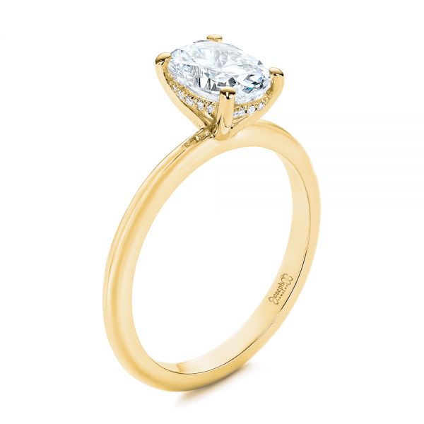 Regency Six Prong Oval Diamond Engagement Ring – Ellie Lee Fine Jewelry