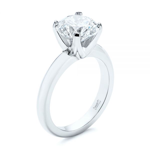 The Knife-Edge Cushion Engagement Ring | Platinum Pave