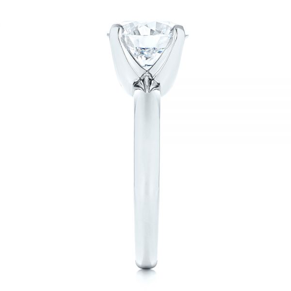 Solitaire Knife-Edge Engagement Ring