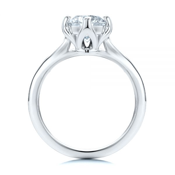 18k White Gold 18k White Gold Marquise Solitaire Engagement Ring - Front View -  107685 - Thumbnail