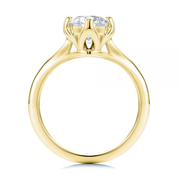 18k Yellow Gold 18k Yellow Gold Marquise Solitaire Engagement Ring - Front View -  107685 - Thumbnail