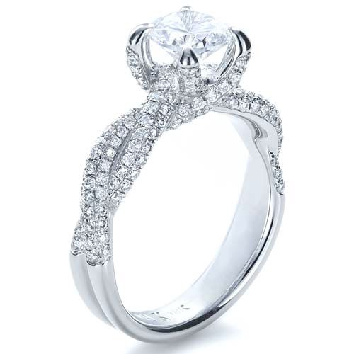 Platinum Twisted Engagement Ring
