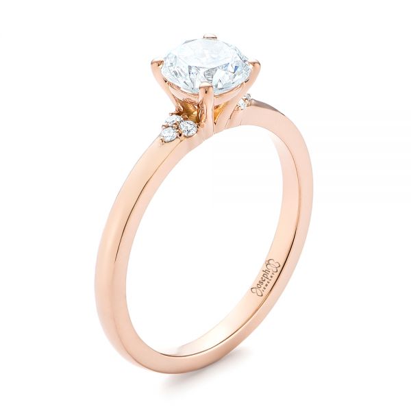 Minimalist Diamond Engagement Ring #104654 - Seattle Bellevue | Joseph ...
