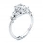 14k White Gold Nature Inspired Engagement Ring - Three-Quarter View -  107721 - Thumbnail