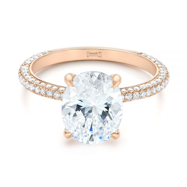 Oval Diamond Engagement Ring #104080 - Seattle Bellevue | Joseph Jewelry