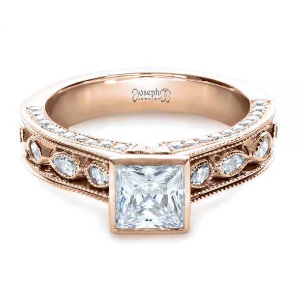 Fana Princess-Cut Diamond Engagement Ring S4197-18kt-Yellow | The Diamond  Center | Claremont, CA