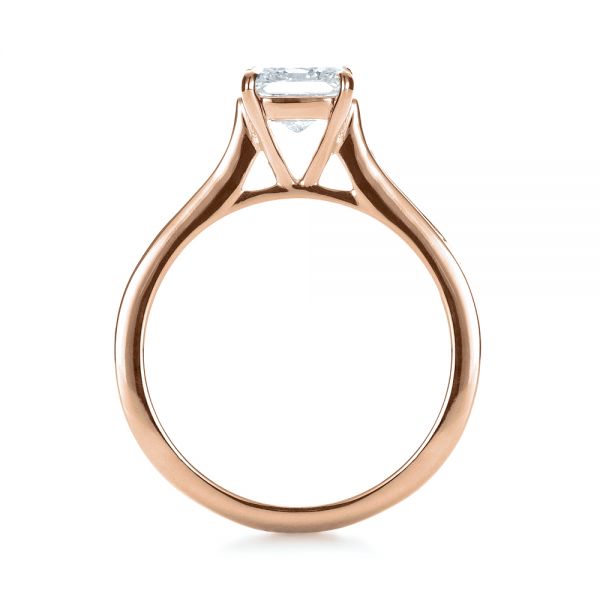 14k Rose Gold Princess Cut Diamond Engagement Ring #1381 - Seattle ...