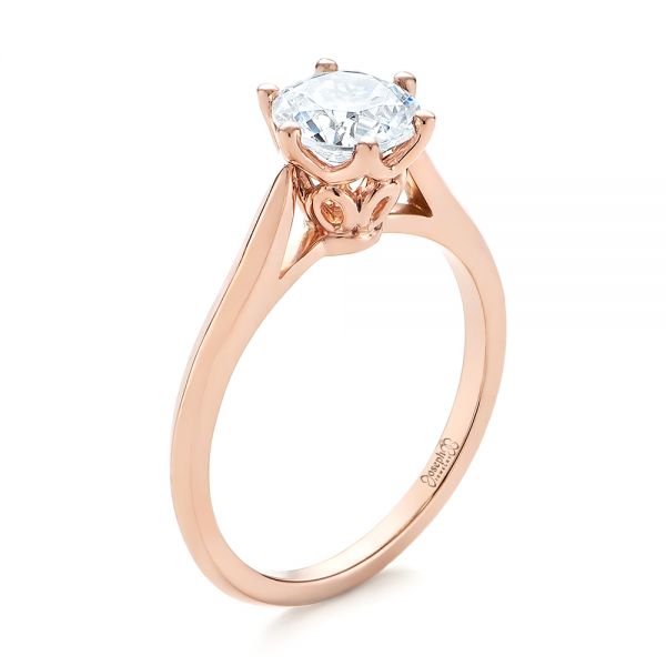 Unique Rose Gold Diamond Ring for Women - JD SOLITAIRE