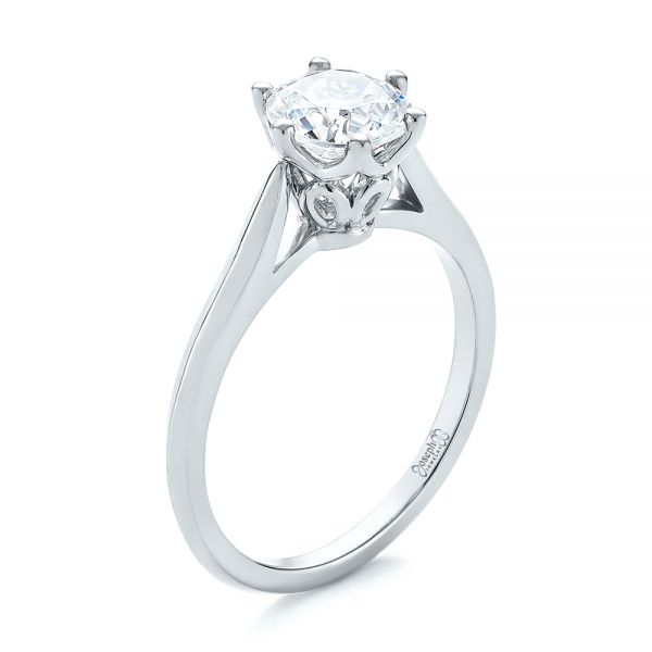 Solitaire platinum deals ring