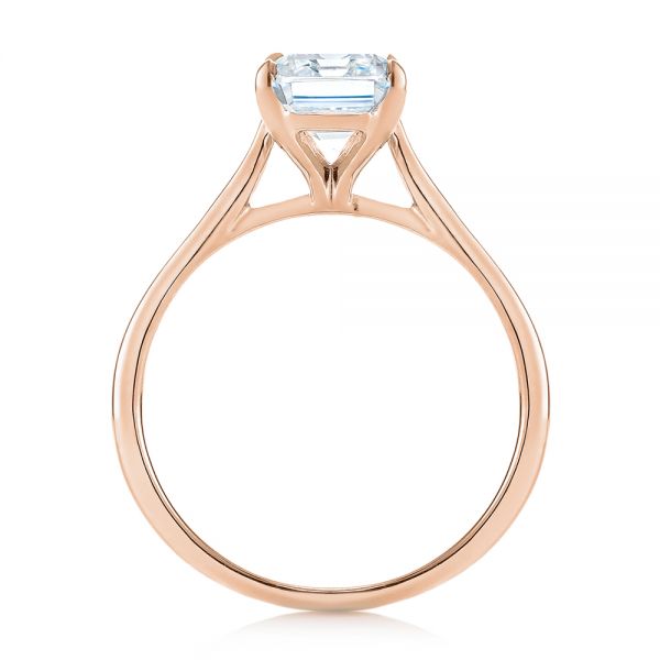 18k Rose Gold Solitaire Diamond Engagement Ring #104210 - Seattle ...