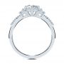  Platinum Platinum Spaced Accents Diamond Engagement Ring - Front View -  107678 - Thumbnail