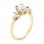 18k Yellow Gold 18k Yellow Gold Three Stone Kite Diamond Engagement Ring - Three-Quarter View -  105848 - Thumbnail