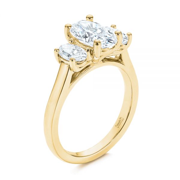 9ct Yellow Gold 0.33ct Total Diamond Three Stone Ring | H.Samuel