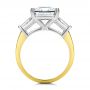 18k Yellow Gold 18k Yellow Gold Three Stone Tapered Baguette Engagement Ring - Front View -  107806 - Thumbnail