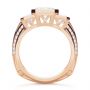 18k Rose Gold 18k Rose Gold Three-stone Radiant Channel Set Engagement Ring - Front View -  107384 - Thumbnail