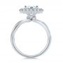 14k White Gold 14k White Gold Twisted Diamond Engagement Ring - Front View -  107731 - Thumbnail