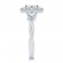  Platinum Platinum Twisted Diamond Engagement Ring - Side View -  107731 - Thumbnail