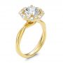 14k Yellow Gold 14k Yellow Gold Twisted Diamond Engagement Ring - Three-Quarter View -  107731 - Thumbnail