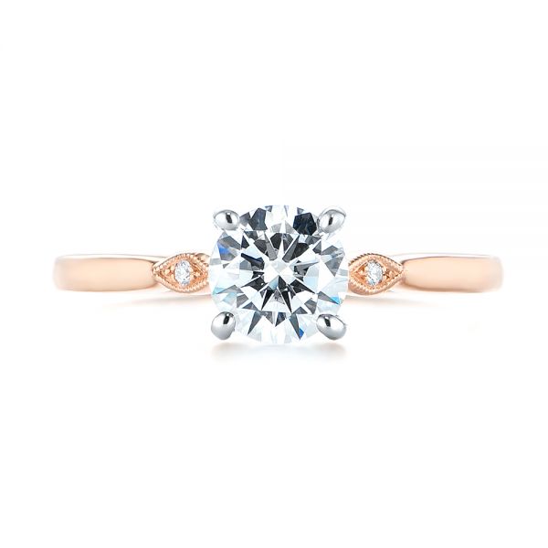 Two-tone Engagement Ring #104328 - Seattle Bellevue | Joseph Jewelry